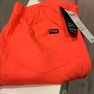 Greys Anatomy Women’s Scrub Pants. Bright Coral.